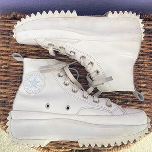 Converse Run Star Hike Hi Top Platform Leather Sneakers